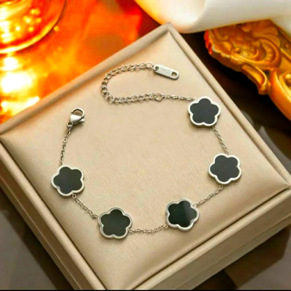 Black Lucky Charm Bracelet